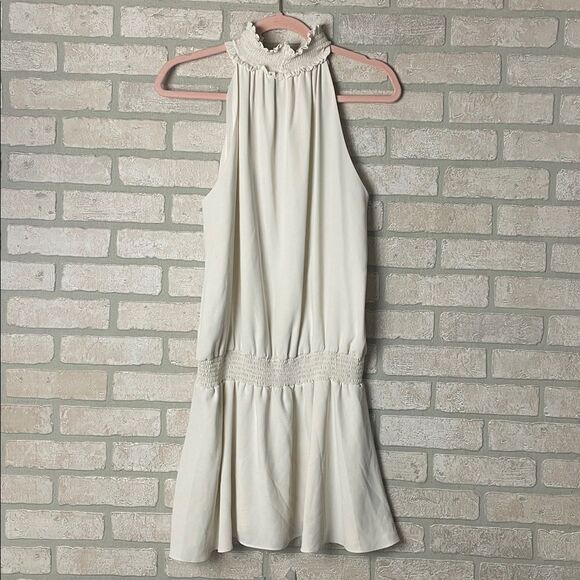 Amanda Uprichard White Kimmie High Neck Halter Dress - Picture 7 of 10